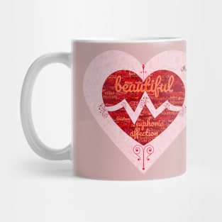 Valentine's Beating Heart in Love Mug